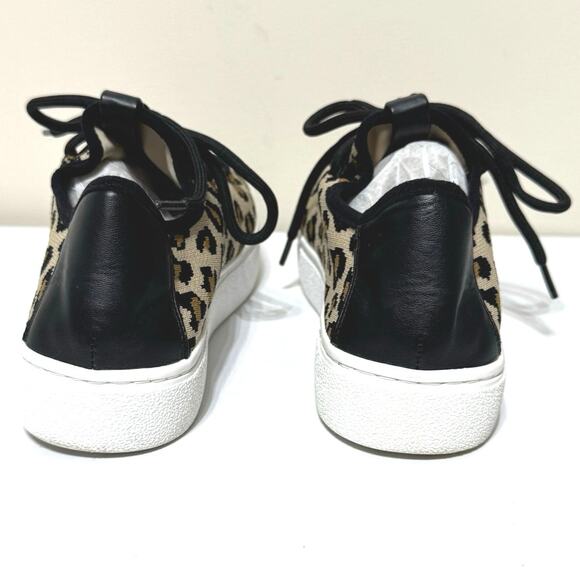 BP Women’s Knit Animal Print Lace-Up Platform Sneakers Size 8.5 M - Picture 4 of 11